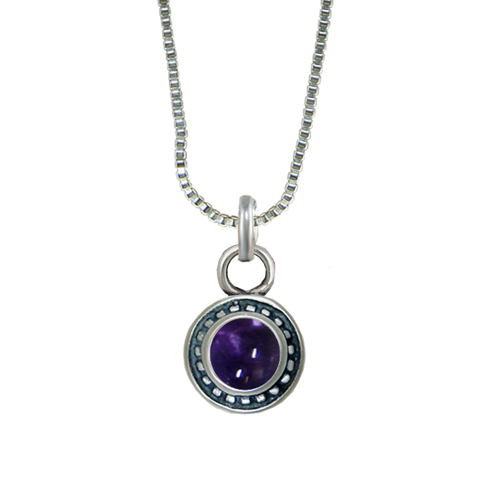 Sterling Silver Petite Little Iolite Pendant Necklace Sterling Silver Petite Little Iolite Pendant Necklace